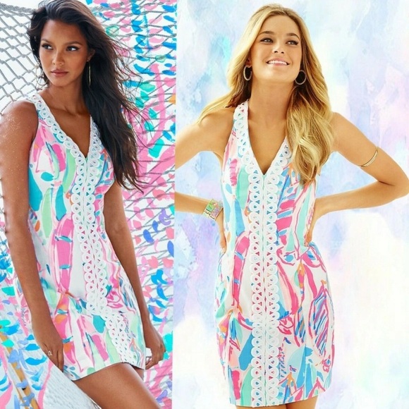 Lilly Pulitzer Out To Sea Lynn Dress 8 Nautical - Picture 3 of 10